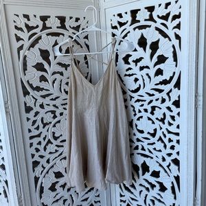 Cotton textured mini dress